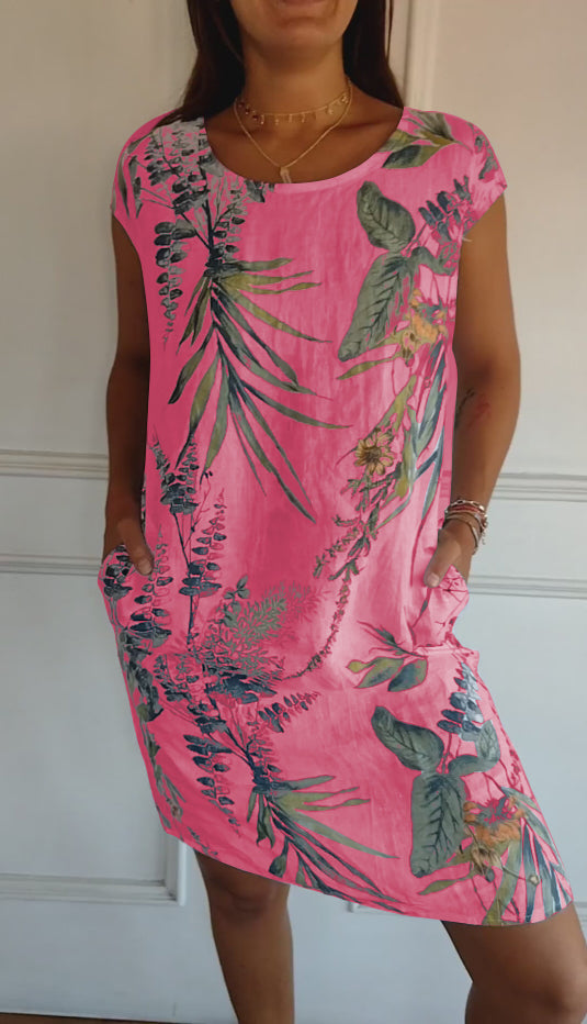 Annelyn - Robe confortable à col rond