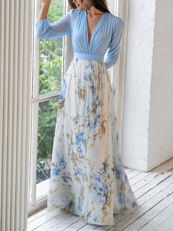 Dolores - Long Floral Pattern Dress