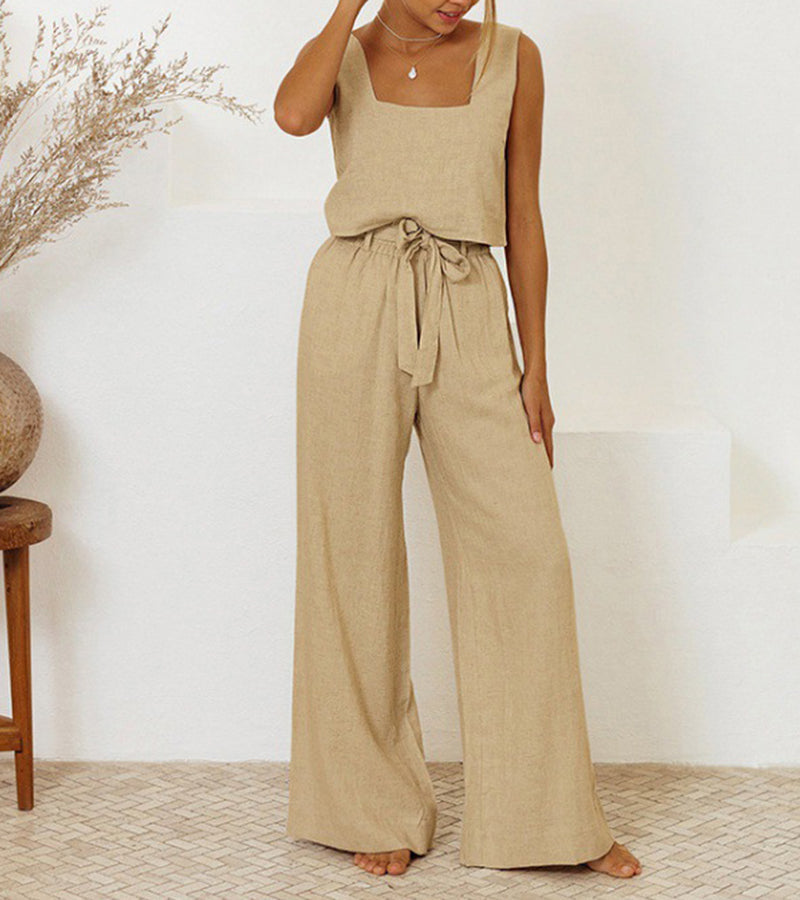 Mila - Ensemble Haut Élégant et Pantalons Amples