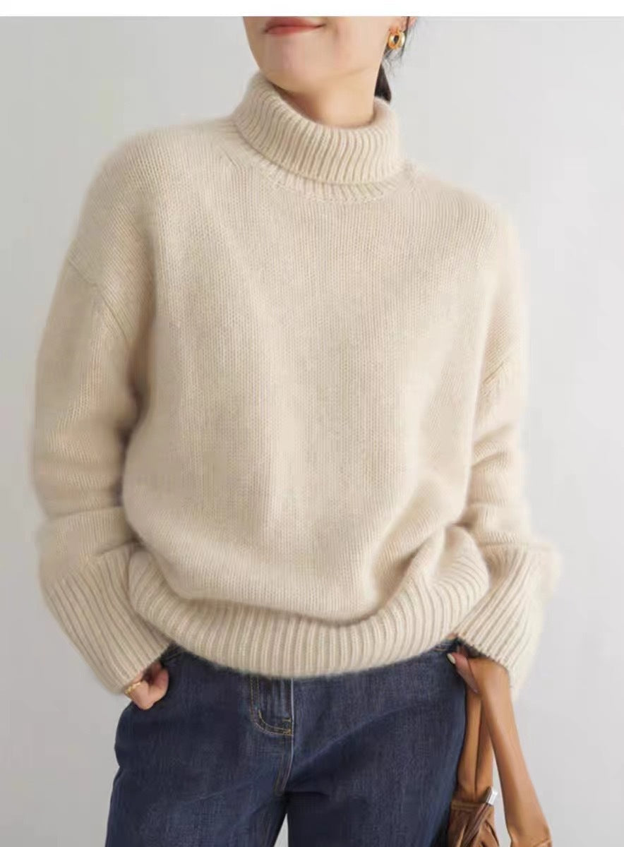 Tanya™ - Pull en tricot à col roulé