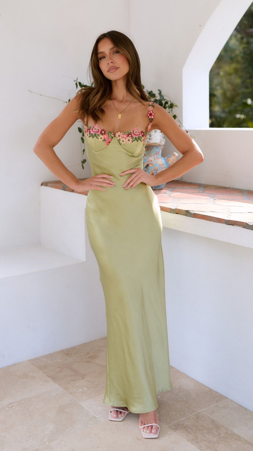 Mayeth - Versatile Strappy Floral Maxi Dress