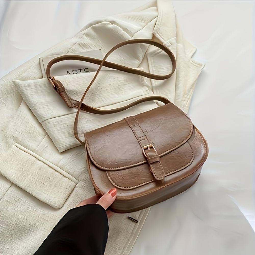 Manon | Sac bandoulière classique en forme de selle