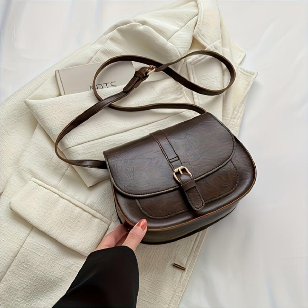 Manon | Sac bandoulière classique en forme de selle