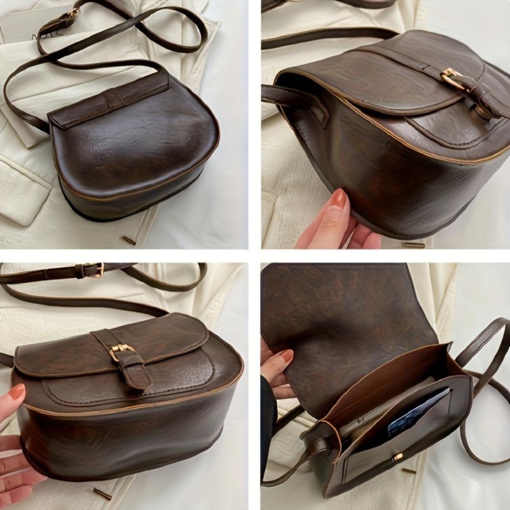 Manon | Sac bandoulière classique en forme de selle