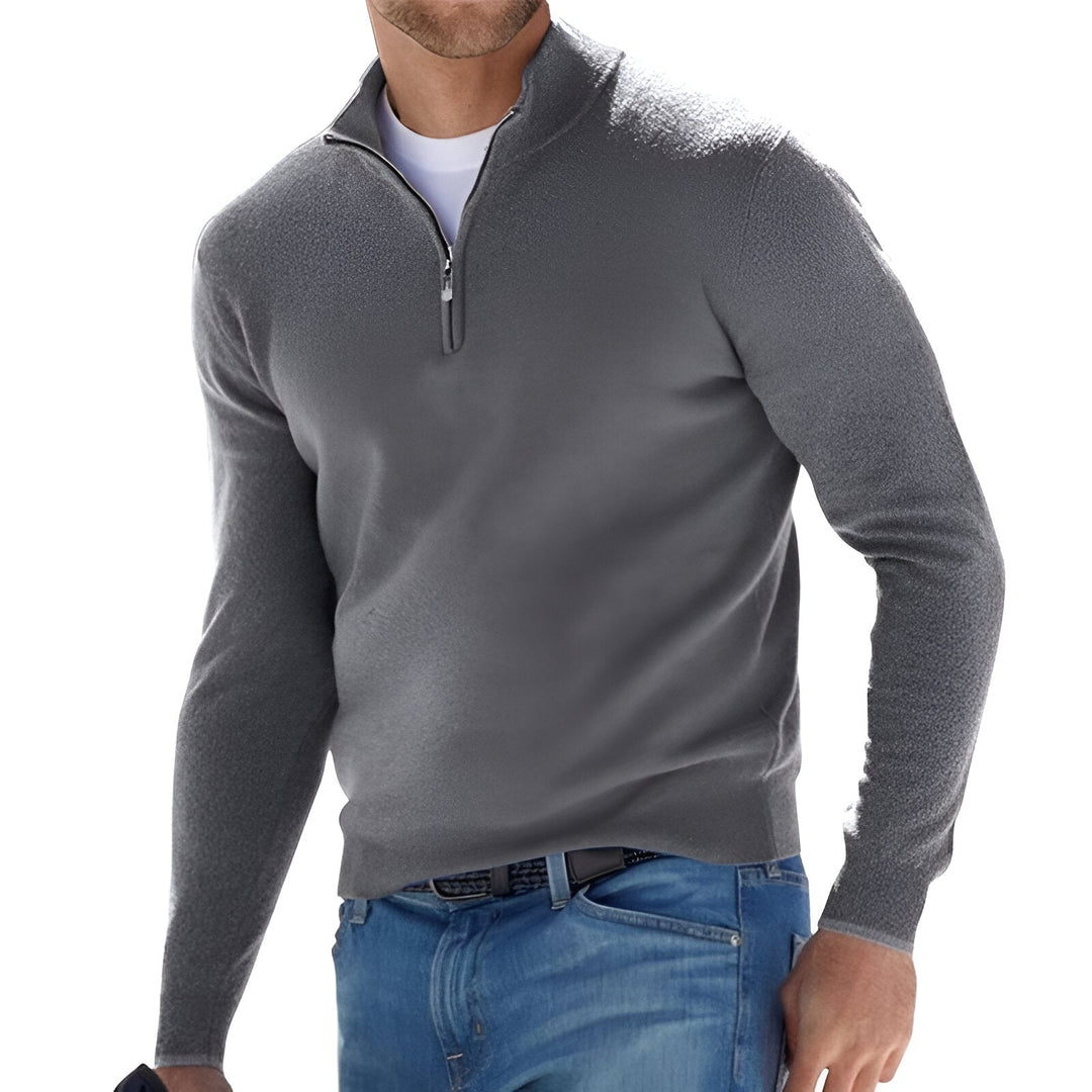 Pull demi-fermé pour hommes