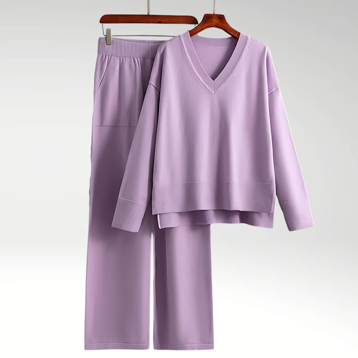 Le Clair™ | Luxe V-Neck Two Piece Set