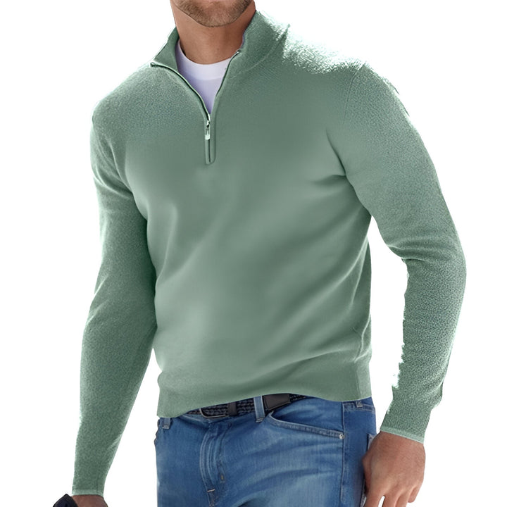 Pull demi-fermé pour hommes