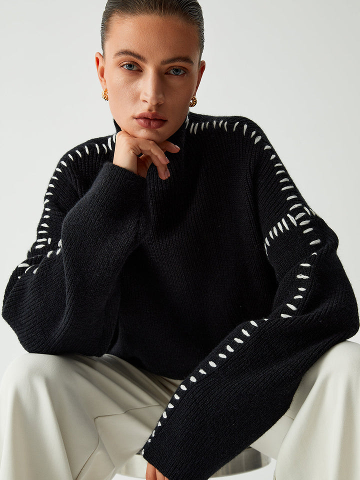Kimmy™  - Pull à points contrastés
