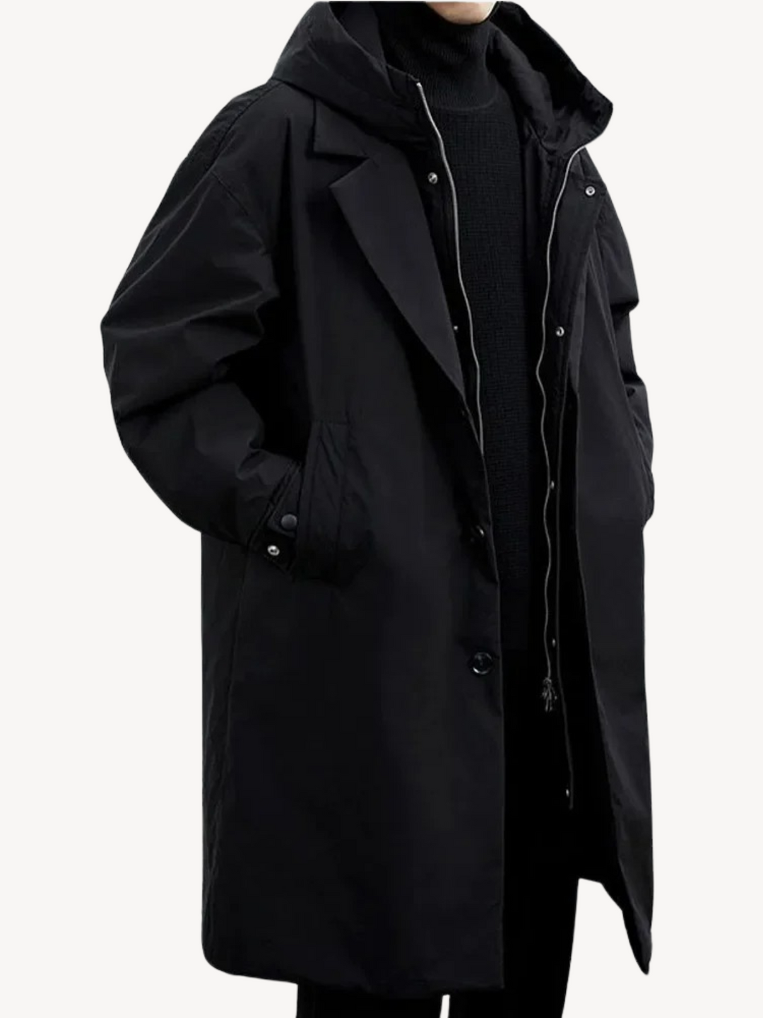 Lino | Manteau trench classique avec capuche