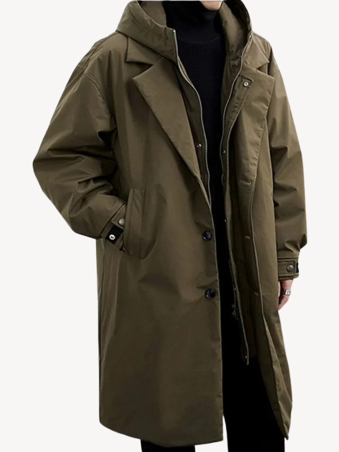 Lino | Manteau trench classique avec capuche