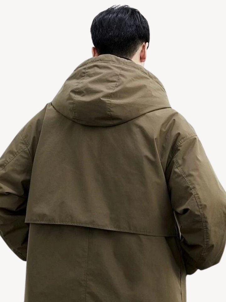 Lino | Manteau trench classique avec capuche