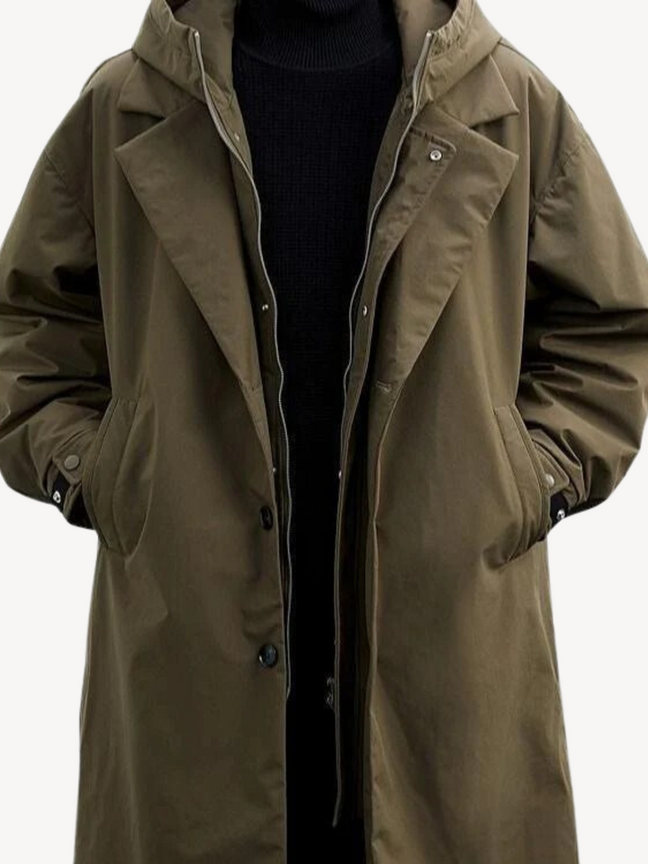 Lino | Manteau trench classique avec capuche