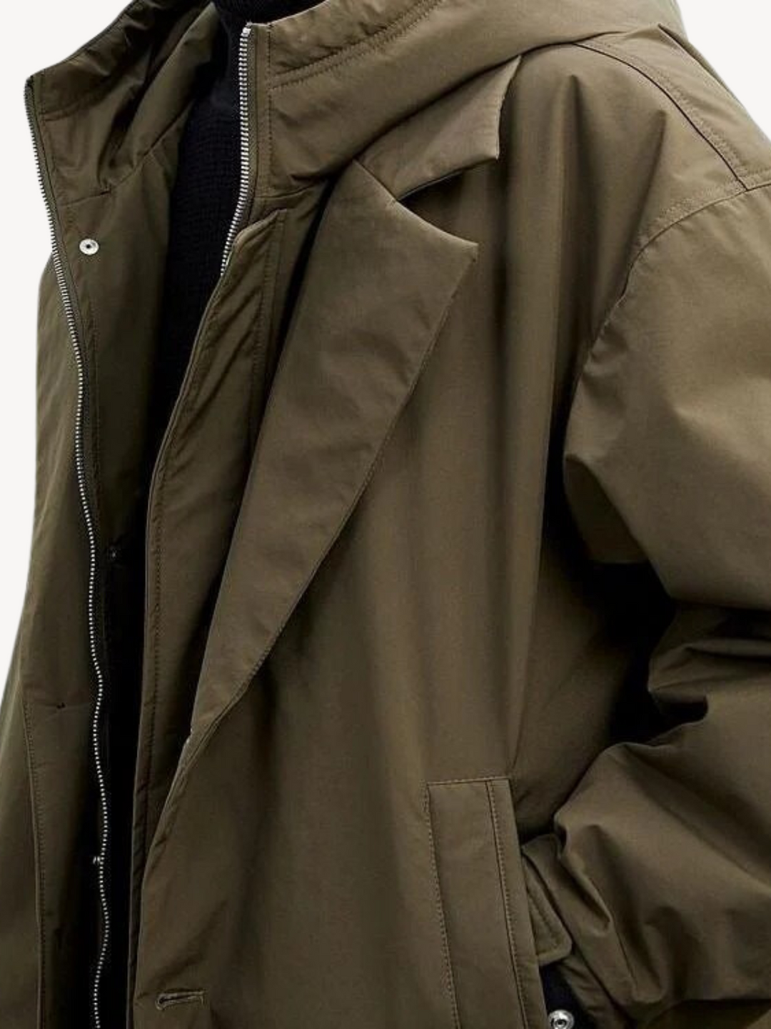 Lino | Manteau trench classique avec capuche