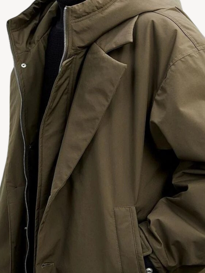 Lino | Manteau trench classique avec capuche