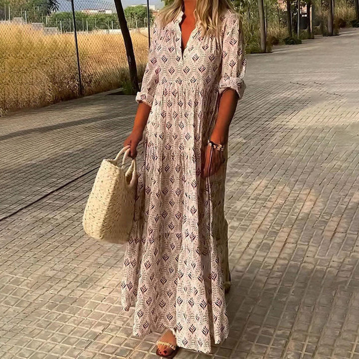 Nora - Robe Maxi Boho Élégante