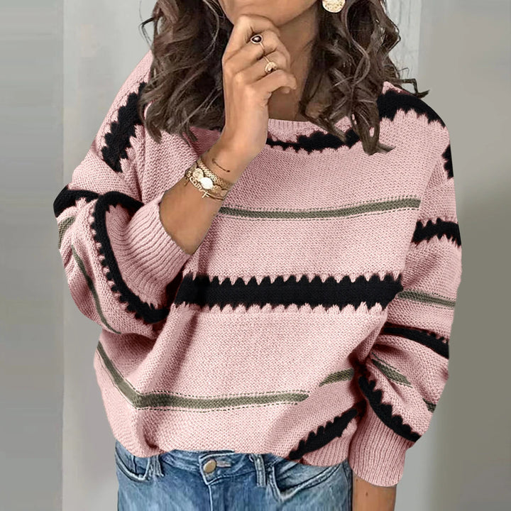 Le Clair™ | Pull Patchwork à Rayures Métalliques