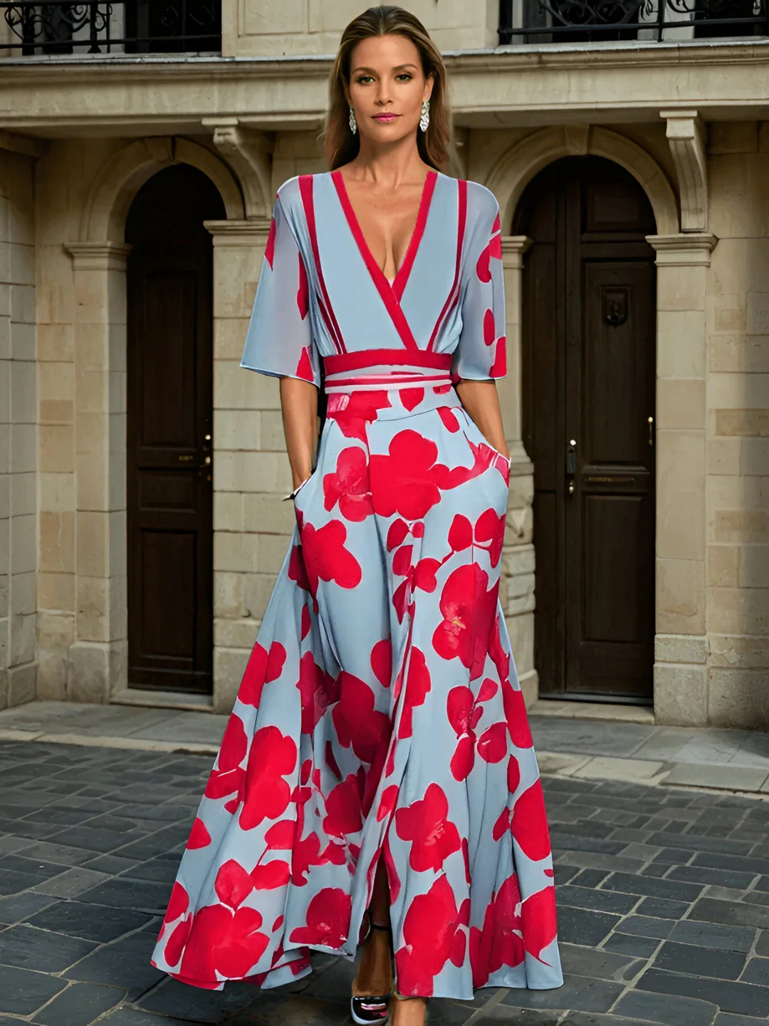 Kali - Vestido con mangas diseño Milano