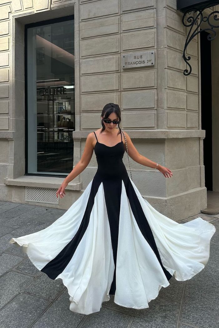 Eliana | Robe maxi à panneaux