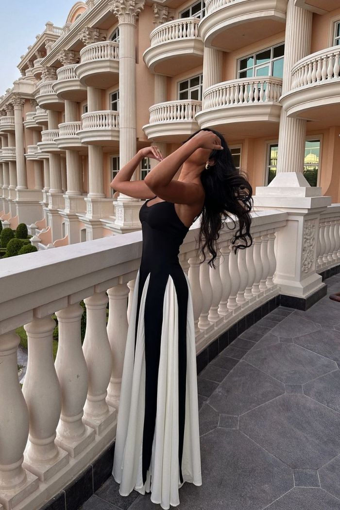 Eliana | Robe maxi à panneaux