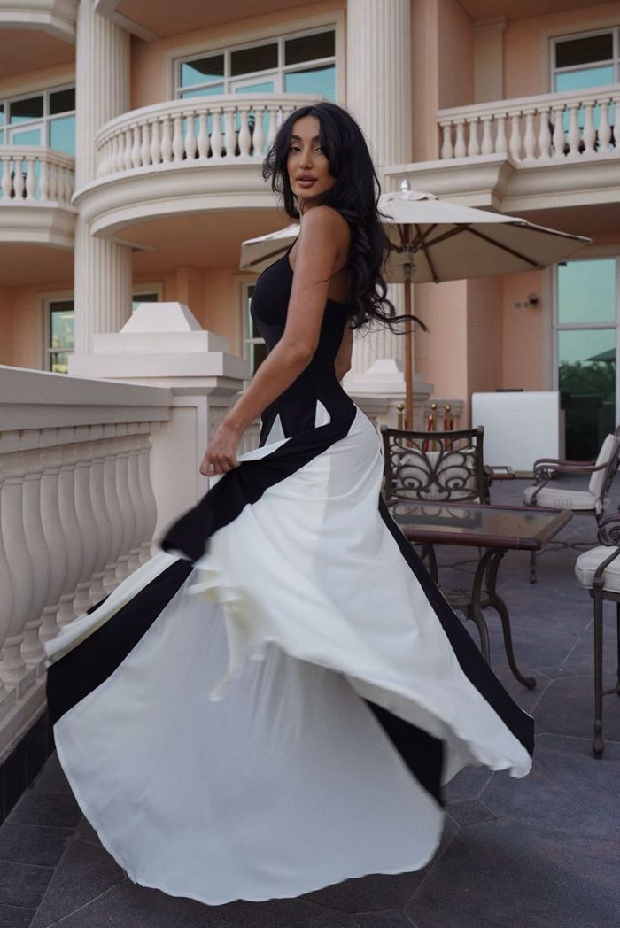 Eliana | Robe maxi à panneaux