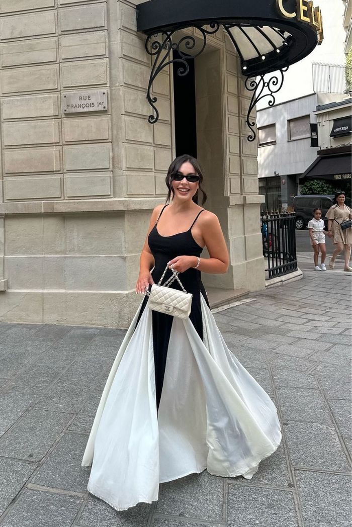 Eliana | Robe maxi à panneaux