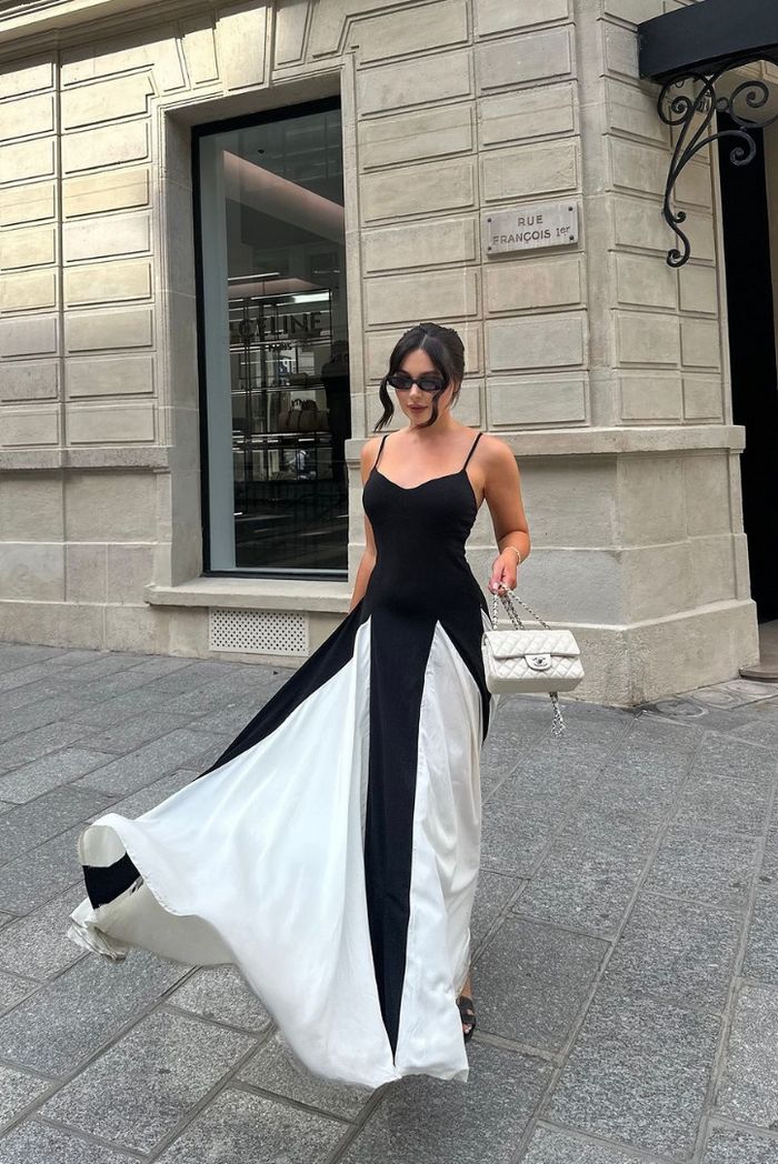 Eliana | Robe maxi à panneaux