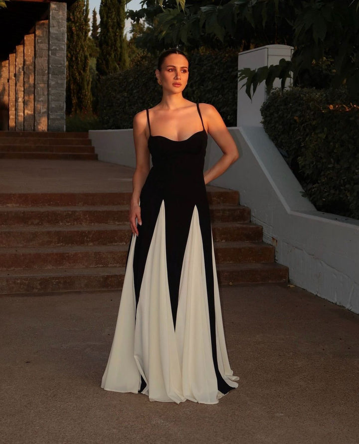 Eliana | Robe maxi à panneaux