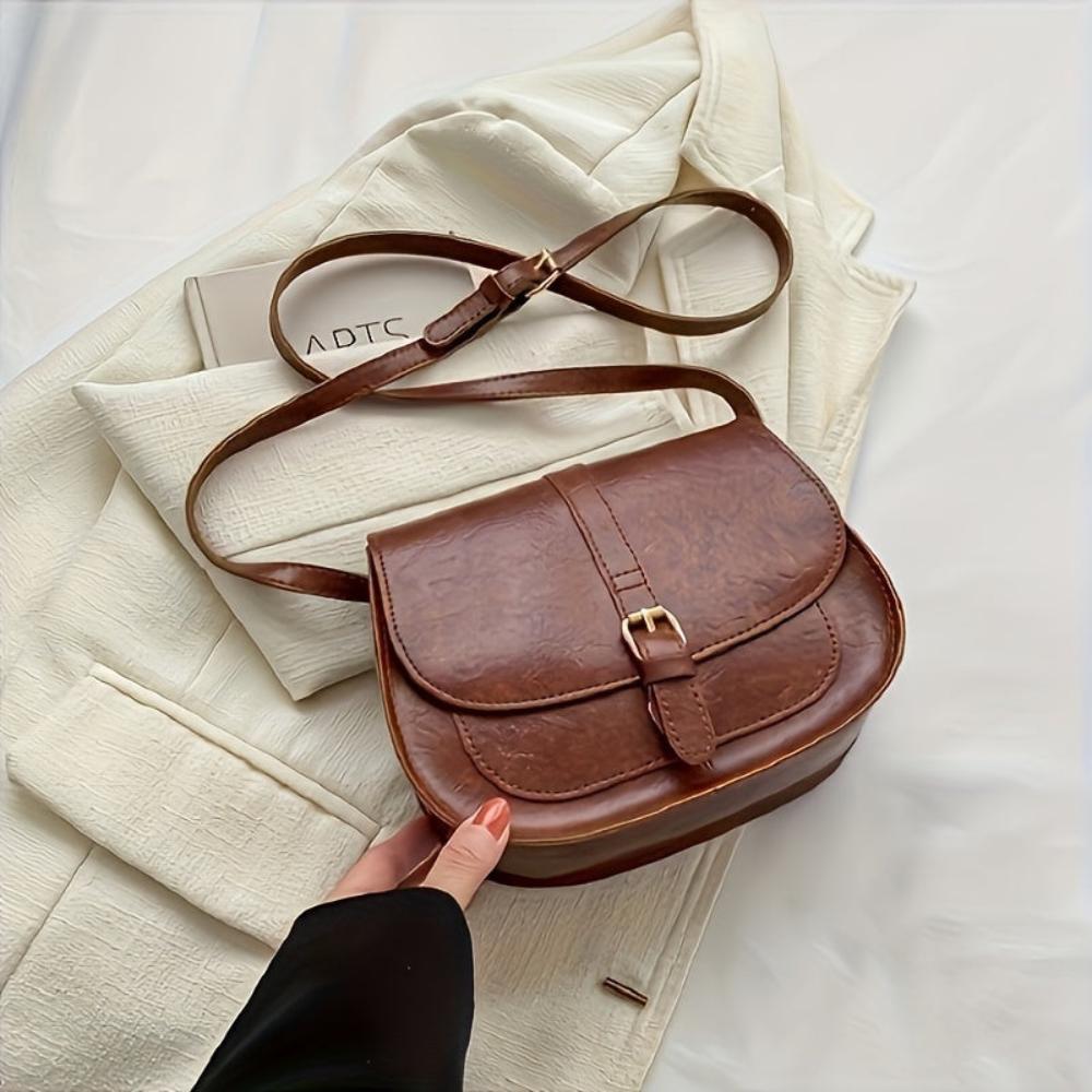 Manon | Sac bandoulière classique en forme de selle