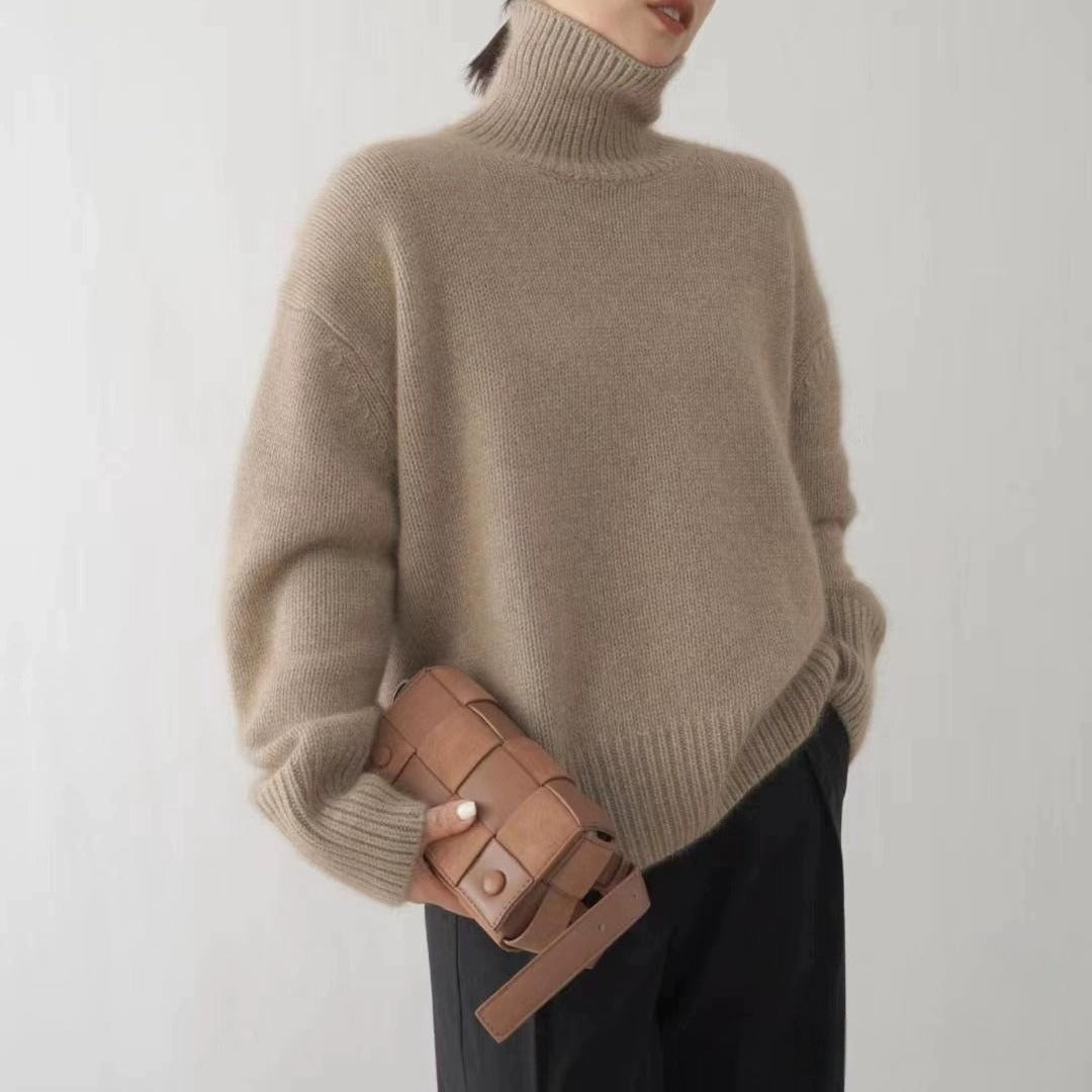 Tanya™ - Pull en tricot à col roulé