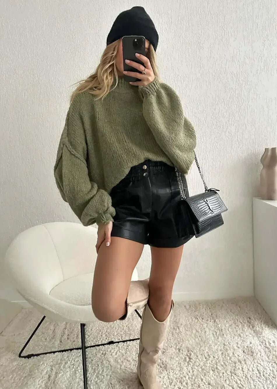 Jeanne | Pull en maille surdimensionné et confortable