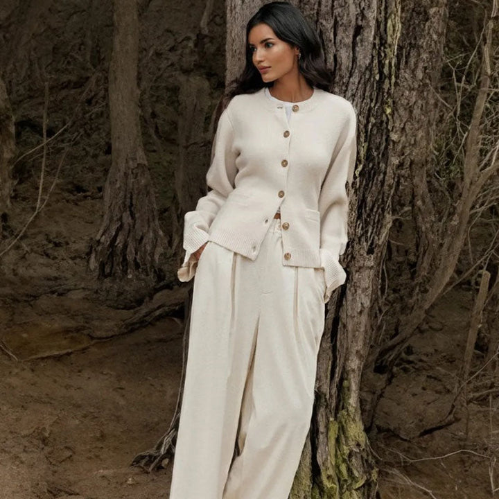 SIENNA - Cardigan monochrome chic