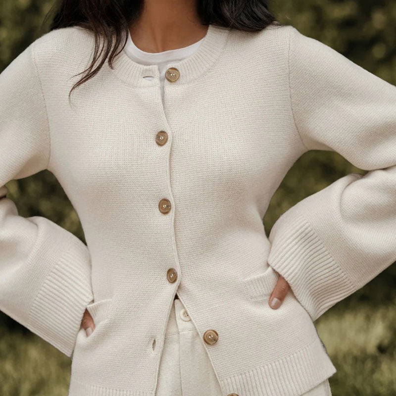 SIENNA - Cardigan monochrome chic