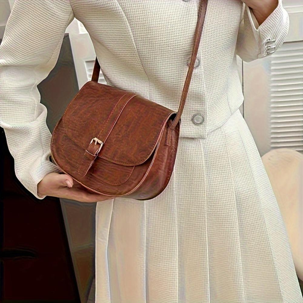 Manon | Sac bandoulière classique en forme de selle