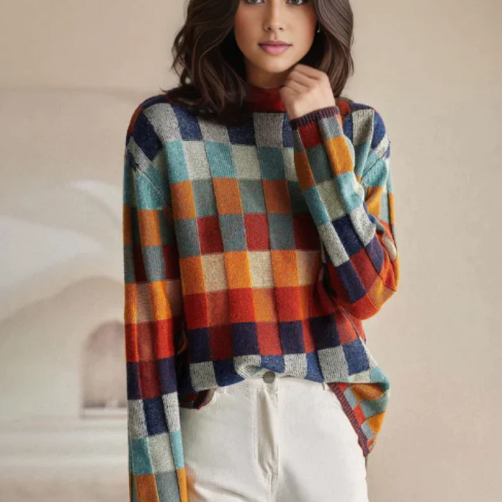 Helma | Col roulé patchwork