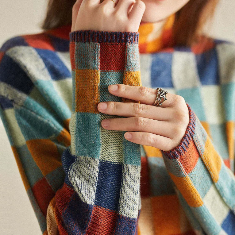Helma | Col roulé patchwork