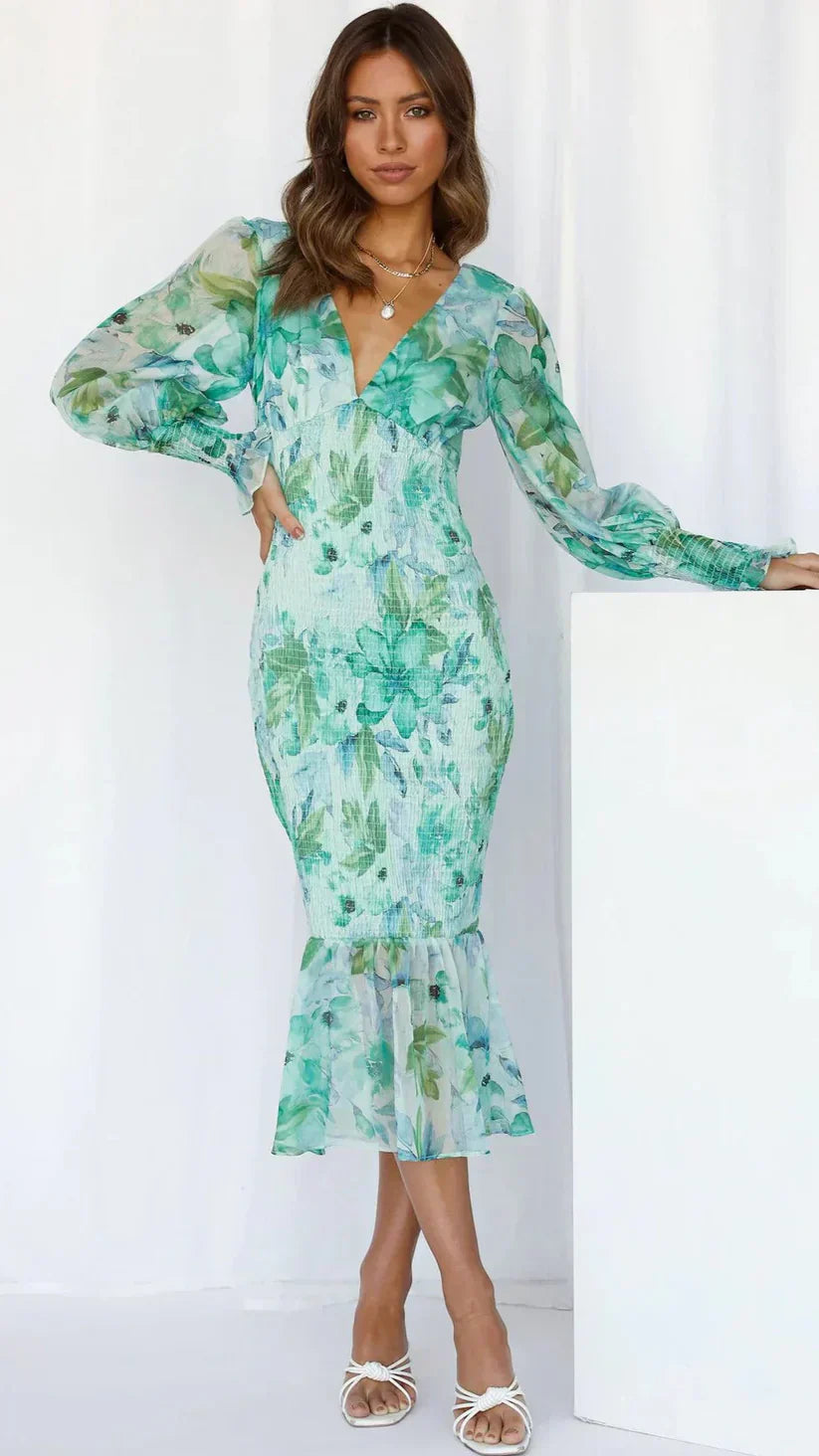 Amara | Robe à Fleurs Éblouissante
