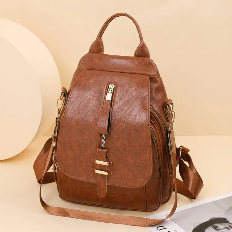 Sally | Sac à dos en cuir vintage