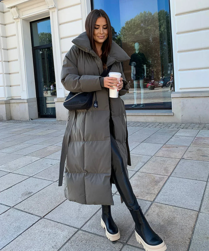 Victoria® Manteau long d'hiver avec ceinture