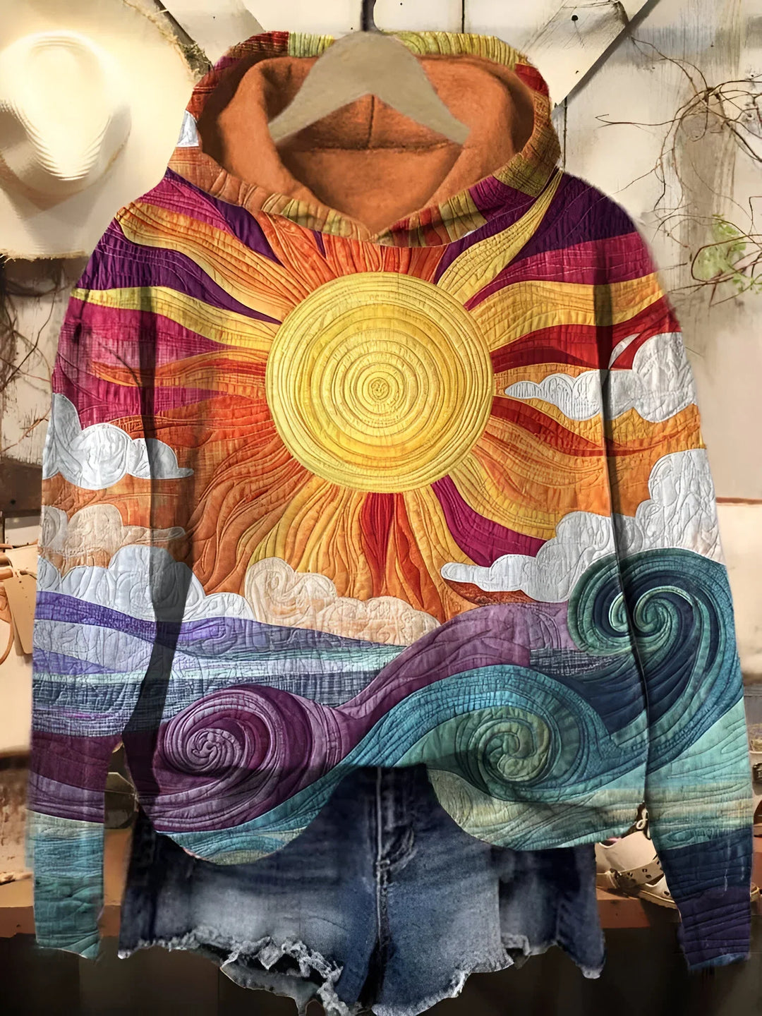 Sofie - Sweat à capuche Vintage Sonnenstrahl