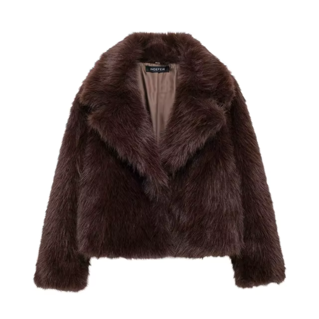 Louise™ | Veste Courte en Fausse Fourrure Douillette