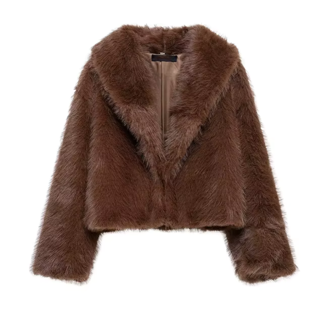 Louise™ | Veste Courte en Fausse Fourrure Douillette
