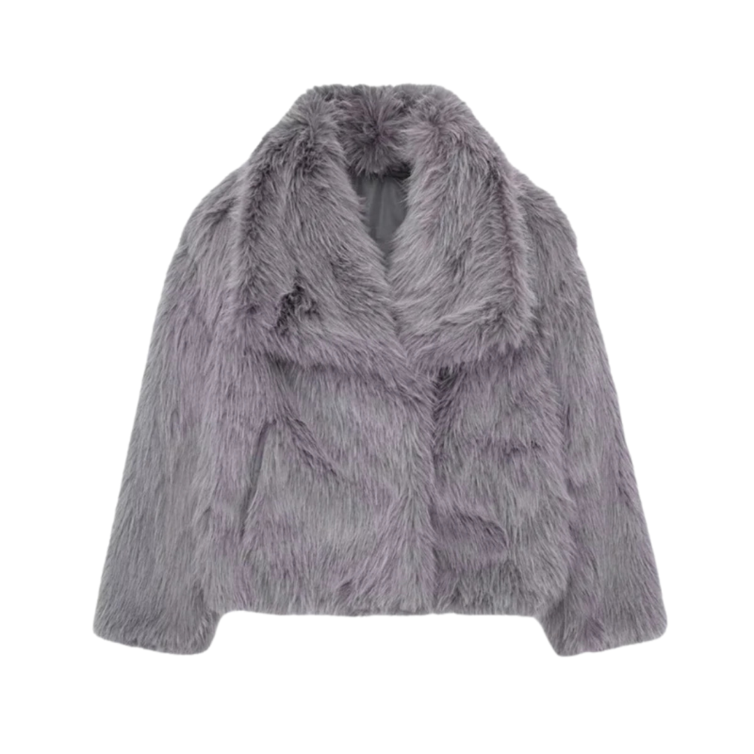 Louise™ | Veste Courte en Fausse Fourrure Douillette