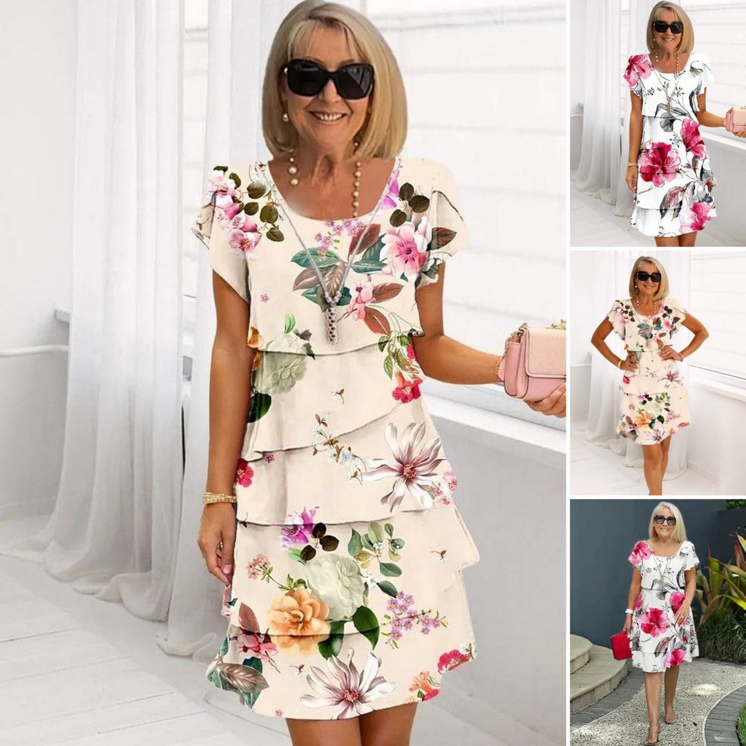Lyra - Robe Élégante Florale Gracieuse