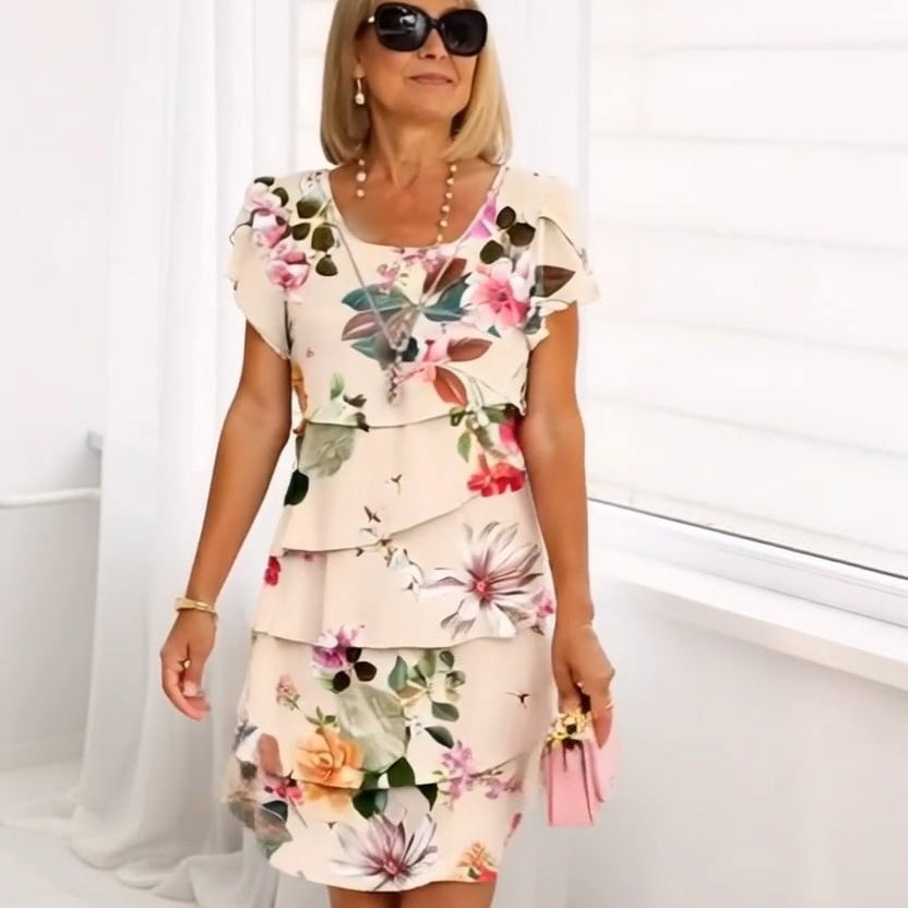 Lyra - Robe Élégante Florale Gracieuse