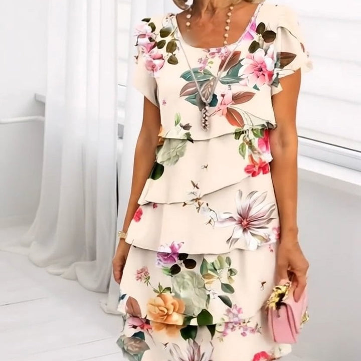 Lyra - Robe Élégante Florale Gracieuse