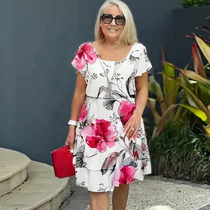 Lyra - Robe Élégante Florale Gracieuse